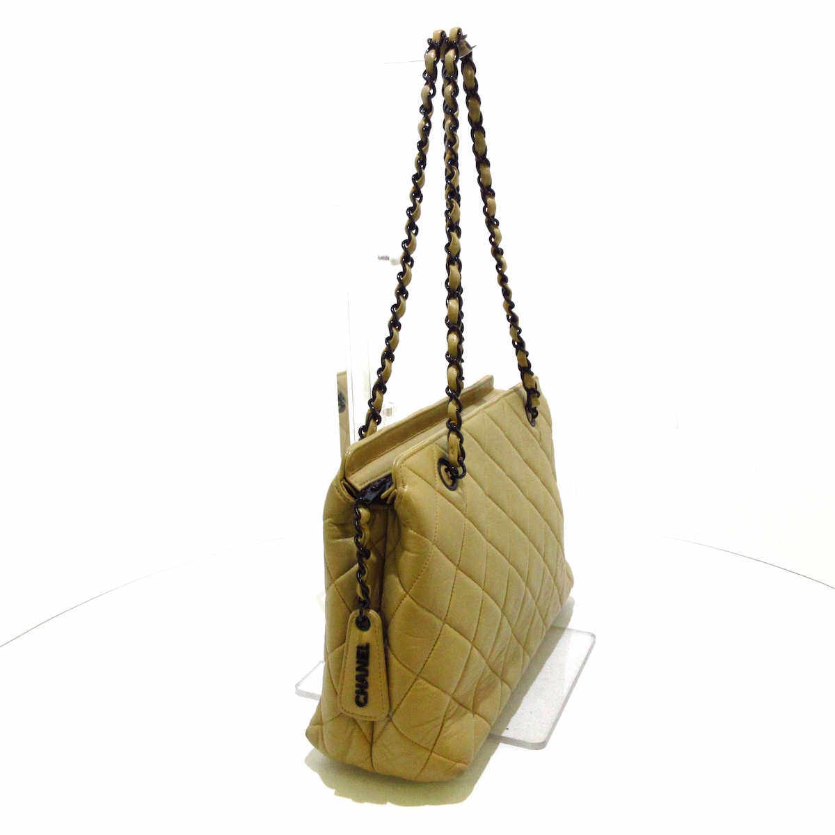 中古chanel香奈儿85新菱格纹斜挎包 Brandear海外女士包袋