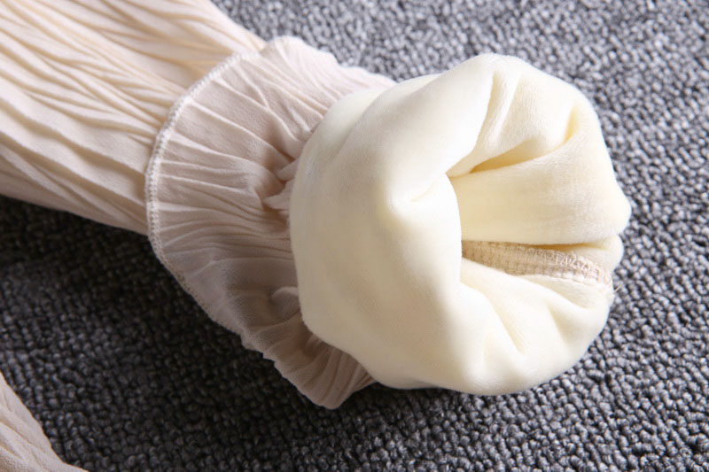 韩版加绒雪纺衫中长款2020打底衫 从度蕾丝衫/雪纺衫