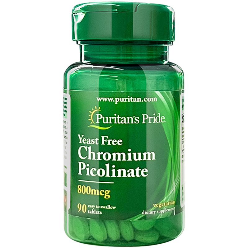 美国进口普丽普莱无酵母铬元素片控糖血糖吡啶甲酸铬片平衡营养素