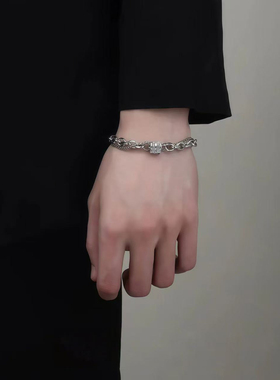 双层叠戴钛钢手链男款小蛮腰