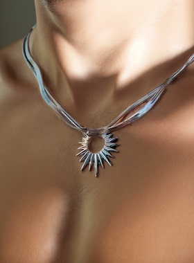 钛钢项链男潮高级感欧美风痞帅