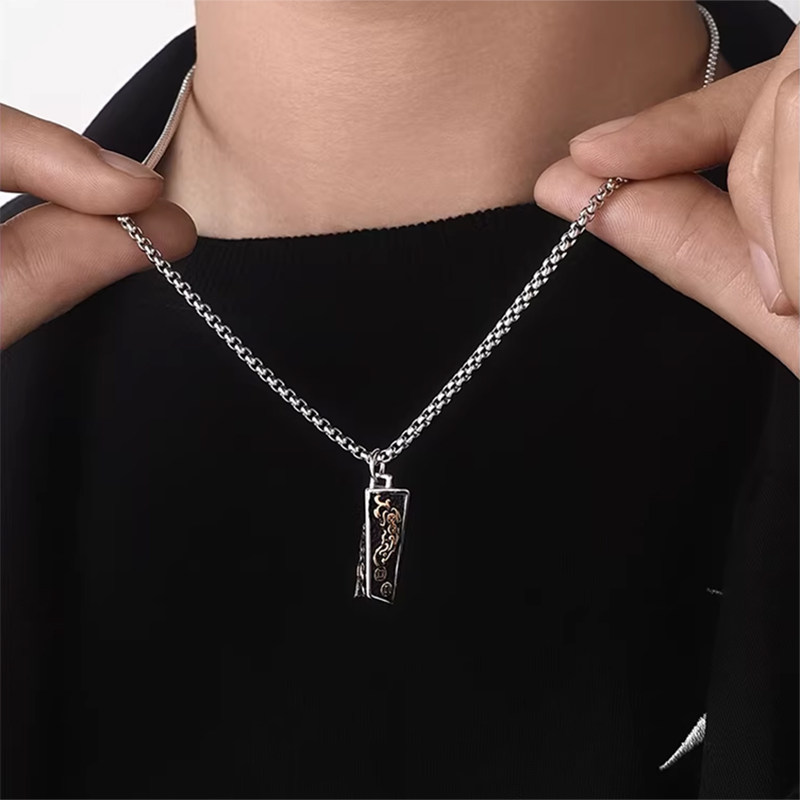 貔貅项链男款新中式国风吊坠复古气质项坠毛衣链新年礼物送男友,淘宝优惠券,粉丝福利购,淘宝优惠卷