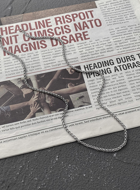 钛钢项链男潮帅气ins嘻哈风