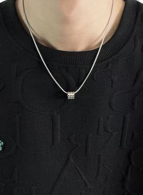 简约不掉色几何项链钛钢锁骨链