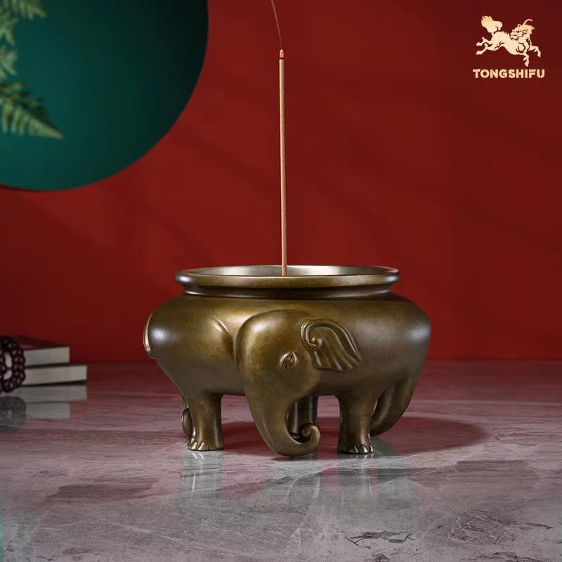 铜师傅 铜摆件《铜师傅 铜香炉》宣德炉 香插铜香薰炉 香炉摆件,淘宝优惠券,粉丝福利购,淘宝优惠卷