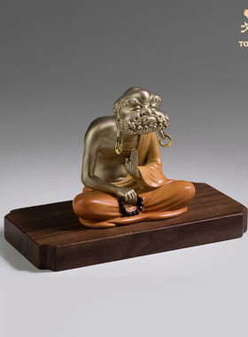 铜师傅《禅定》客厅桌面达摩禅意