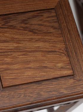 实木小花架红木复古花架鸡翅木鱼缸架花几盆景架办公桌置物架底座