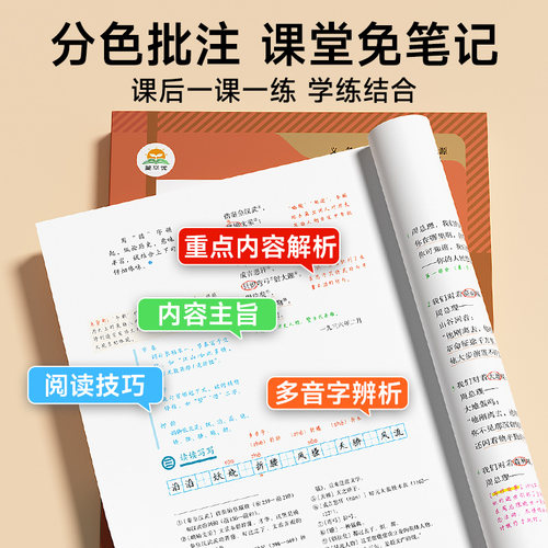 时光学2026秋上新版教材伴学笔记同步课堂预复习人教课堂笔记北师版七八九年级同步语文书数学英语课本七年级知识 - 图3
