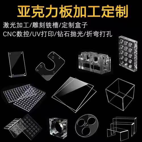 厂家直供亚克力板有机玻璃板高透明多厚度可定制切割 - 图0