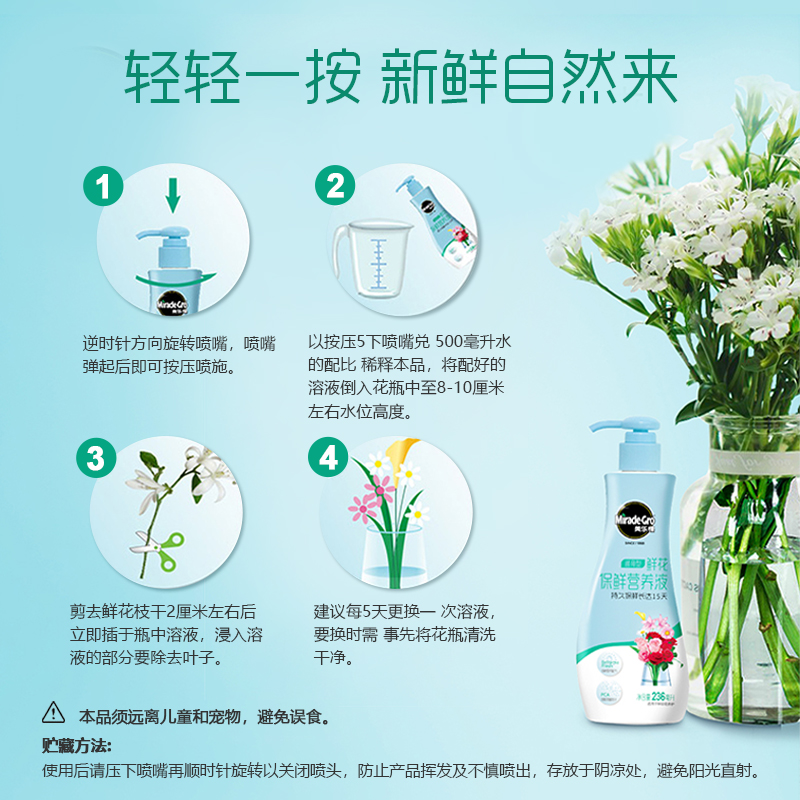 美乐棵鲜花保鲜剂鲜切花营养液保鲜液玫瑰百合康乃馨家用延长花期 - 图1