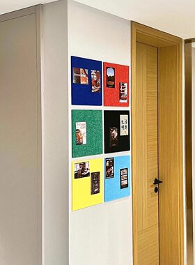 【新家的100个快递】彩色毛毡墙贴照片墙展示墙小装饰图钉背景墙
