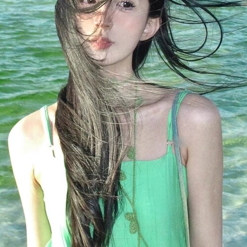 玫瑰花腰链黑色针织钩花项链女时尚穿搭腰带腰间配饰长条丝巾围巾 - 图0