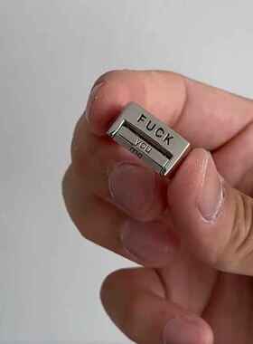 反对一切的戒指可旋转调节心情指环精神状态FUCK叛逆情侣创意设计
