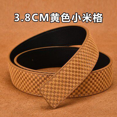 LVOG奢品真皮腰带替换带身商务休闲两面可用不带扣lv-耐磨皮带条