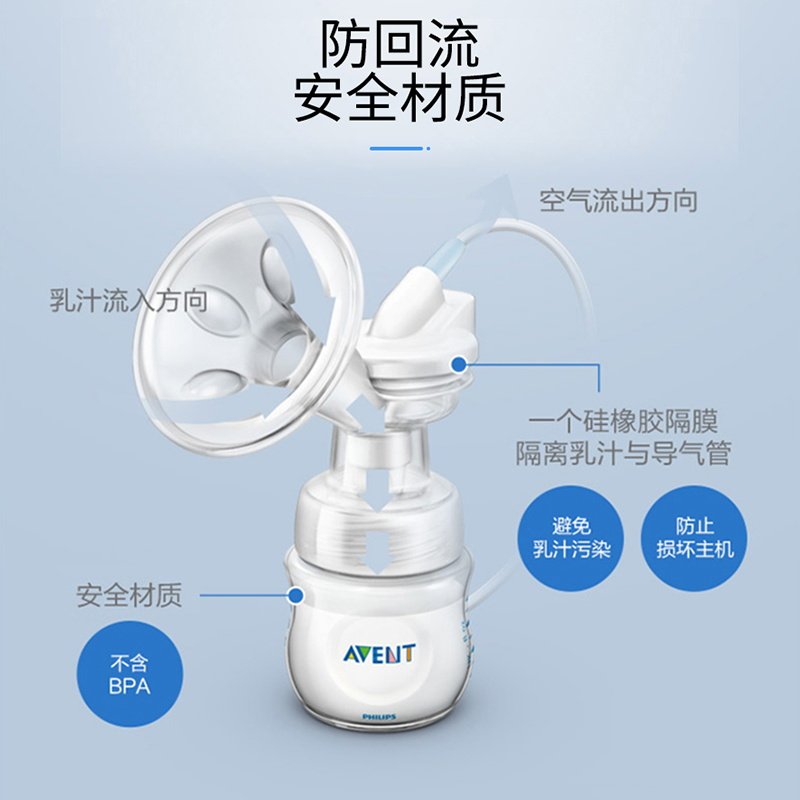 飞利浦新安怡scf303双边电动吸奶器 avent山容智杰吸奶器