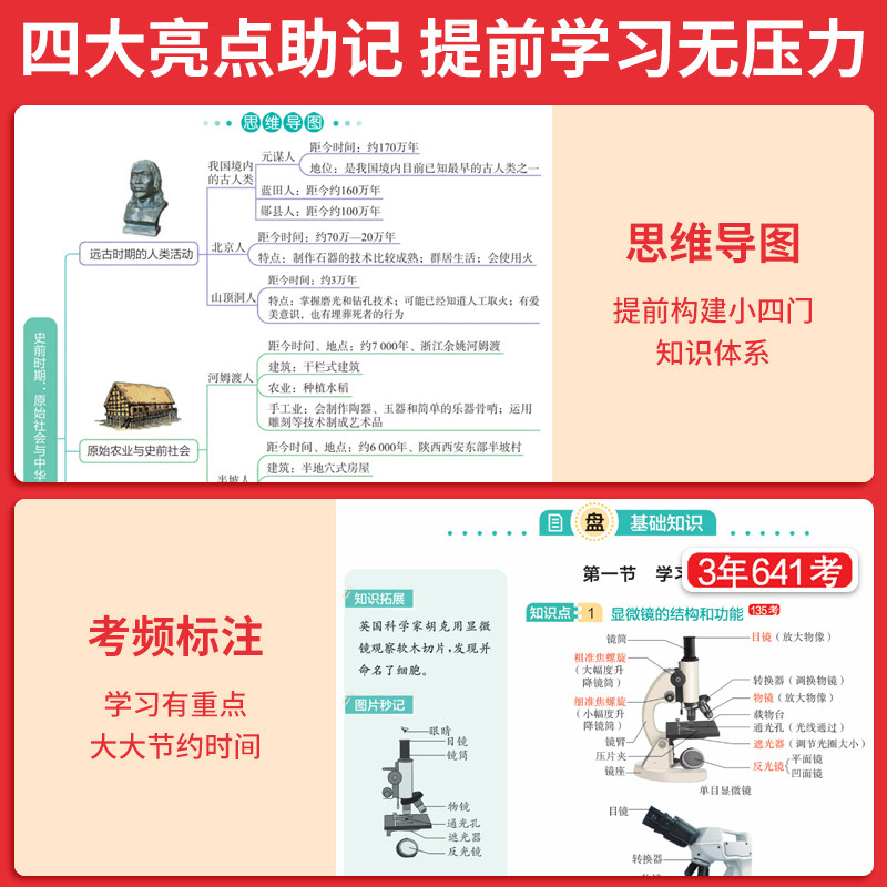 一本初中知识大盘点小四门必背知识点初中数学知识点归纳总结全套初中物理知识点大全一本旗舰店初中语文基础知识中考复习资料