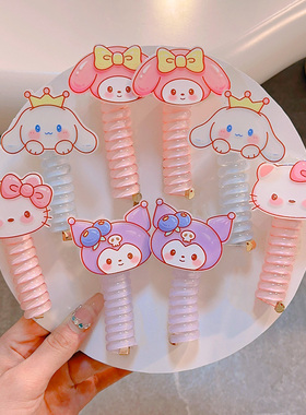 银迈蝴蝶电话线发圈发饰