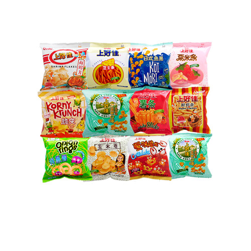 裸价特卖 上好佳鲜虾片薯片薯条栗米条洋葱圈零食小吃 非临期食品 - 图0