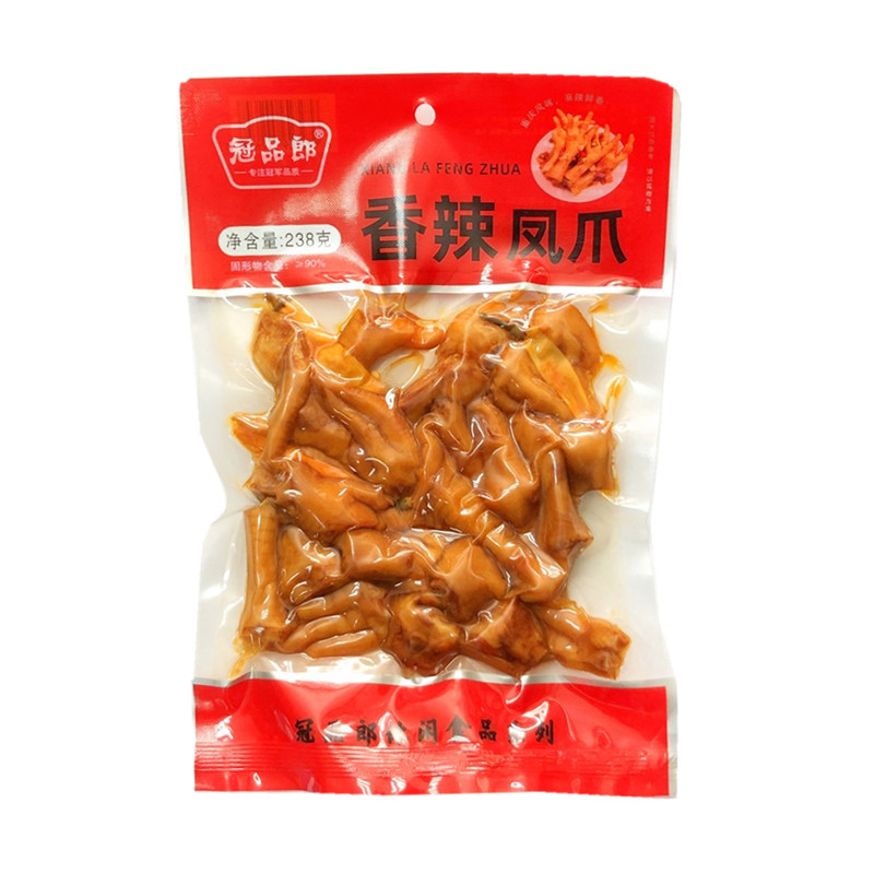冠品郎120g红油泡卤鸡爪香辣凤爪休闲零食小吃 临期食品特价清仓,淘宝优惠券,粉丝福利购,淘宝优惠卷