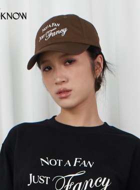 NOT A FAN设计师品牌LOOKNOW刺绣棒球帽
