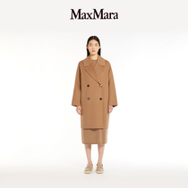 MaxMara2024 early spring new products womens dress double-row buckle cotton wool coat 9011104106