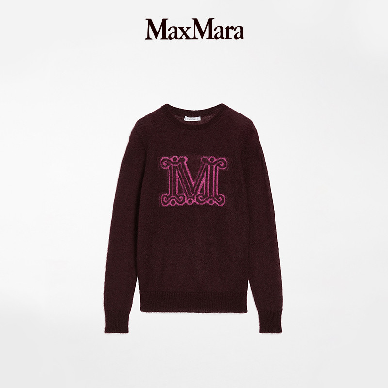 MaxMaraM徽标针织毛衣