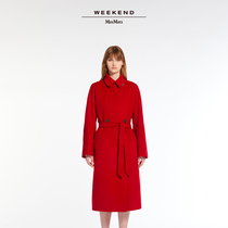 Weekend MaxMara 2024 Early spring New Feminine Dress Cashmere Long big coat 5011054106