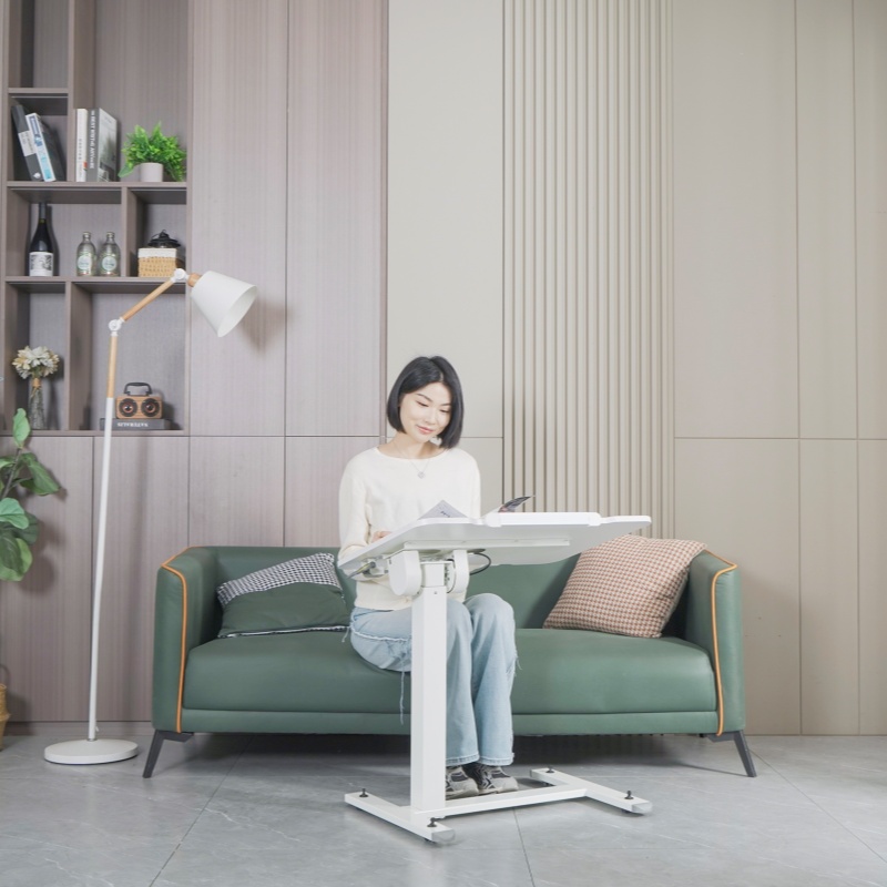 Frankwood桌面可折叠移动升降床边办办公桌电脑桌家用学习小桌子 - 图1