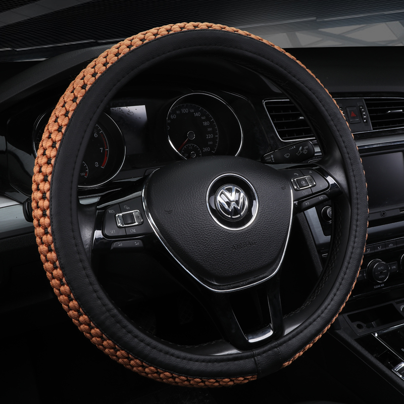 五菱宏光SS1S3五菱荣光V之光小卡双排车方向盘套冰丝四季通用型 - 图0