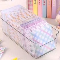 Hand-tent pence sign cover without repeating summer grid Convenience Sticker value Girl Hearts Plaid can be torn up.