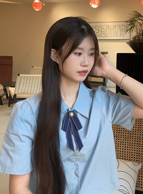 衬衫领结女百搭小清新装饰蝴蝶结