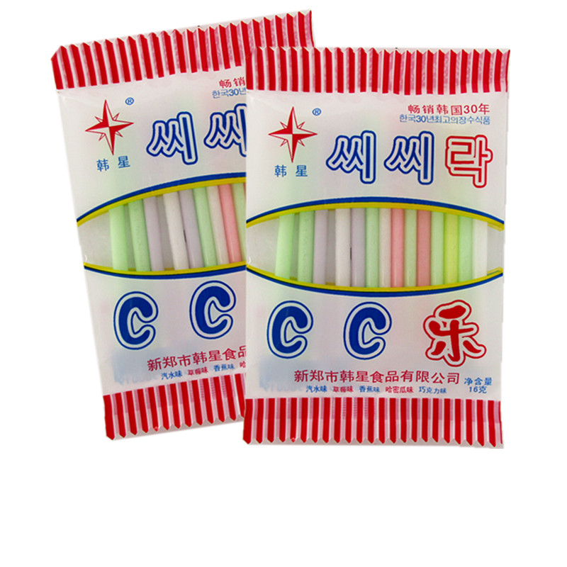 韩星零食80后经典怀旧食品CC乐吸管糖18g童年糖果实惠好货爆款