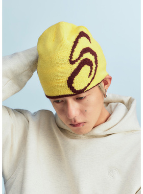 CoosRetro 美式街头螺旋纹针织帽男情侣百搭保暖冷帽秋冬潮牌帽子