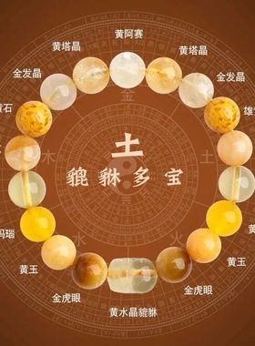 五行貔貅火属性手串喜用火缺火补火天然水晶多宝南红玛瑙吉祥手链