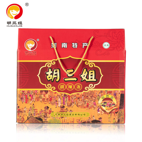 (送礼礼盒）逍遥胡辣汤正宗胡三姐河南特产方便速食汤282g*6袋 - 图1