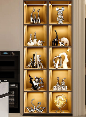 创意红酒架摆件轻奢感暴力熊酒托杯架酒柜客厅家居装饰