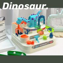 Children Toy Dinosaurs Trespass Big Adventure Track Parking Lot Railcar Toy Boy Toy Presents