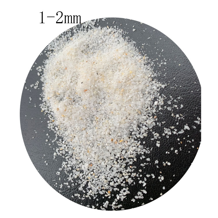 石英砂颗粒滤料污水处理饮用净水过滤泳池喷砂水族草坪建筑用沙石 - 图0