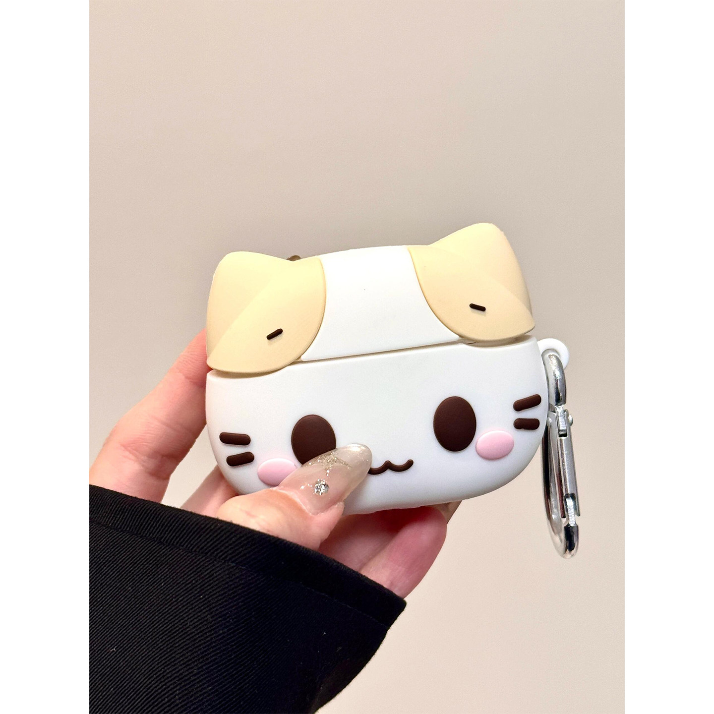 日系可爱棉花糖猫咪适用airpods3保护套airpodspro3代苹果耳机保护壳airpods1/2耳机套硅胶三代4代软壳pro2女,淘宝优惠券,粉丝福利购,淘宝优惠卷