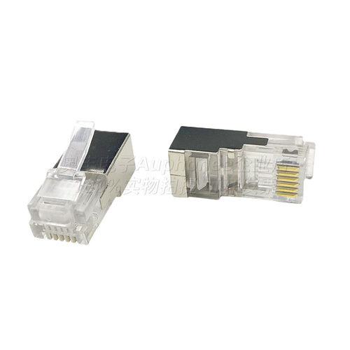 RJ11加长六芯屏蔽水晶头6P6C长体水晶头RJ12环保镀金电话插头 - 图1