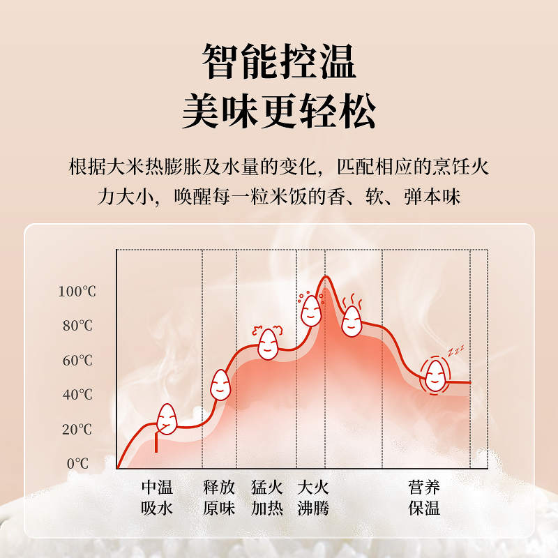 欧德米亚陶瓷土锅涂层家用4电饭锅 欧德米亚电饭煲