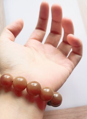 天然阴皮风化渐变色菩提根手串手持手链女绕指柔文玩佛珠男手捻新