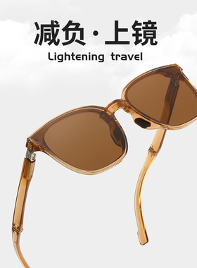 柯诺汐茶色偏光墨镜女开车专用