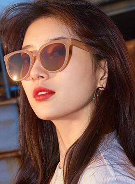 刘亦菲同款女防紫外线奶茶色墨镜
