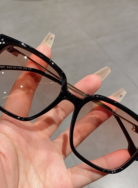 韩系素颜腮红片偏光太阳镜男女款