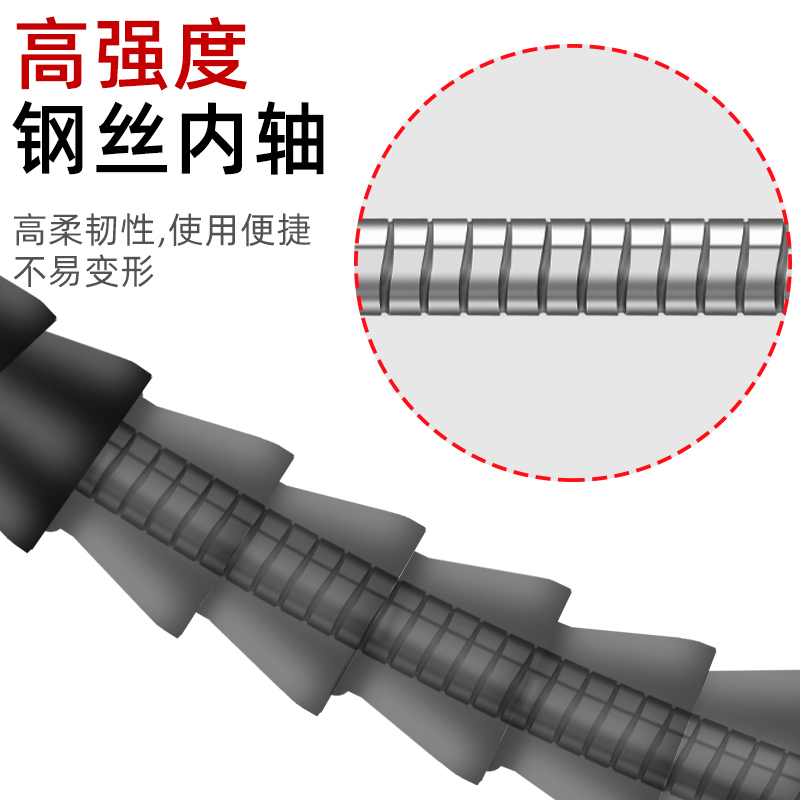万向软轴电动螺丝刀钻头批头延长加长手电钻连接杆多功能拐弯软管