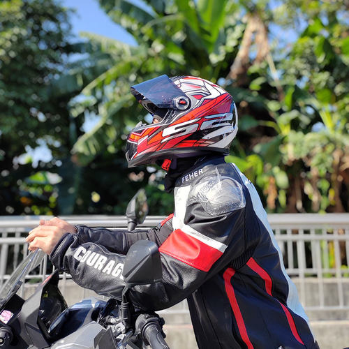 LS2头盔摩托车全盔男女电动车四季防雾机车3C认证安全帽夏 FF358 - 图3