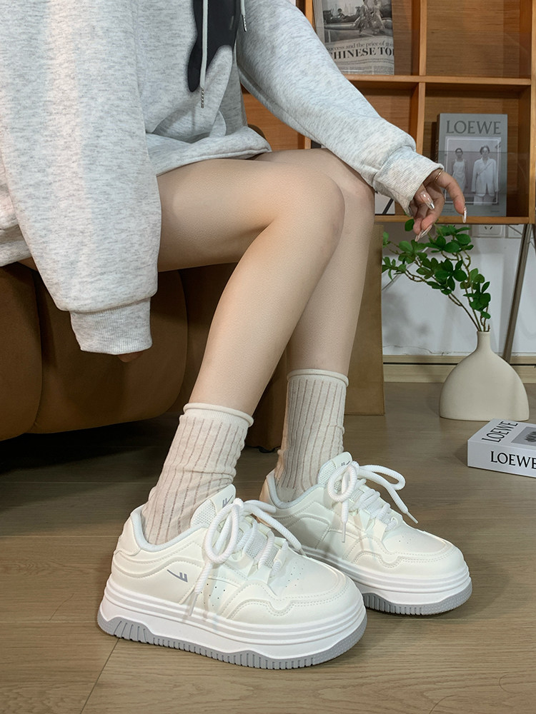 回力厚底小白鞋女2025新款韩版百搭情侣百搭鞋子潮休闲复古板鞋女,淘宝优惠券,粉丝福利购,淘宝优惠卷