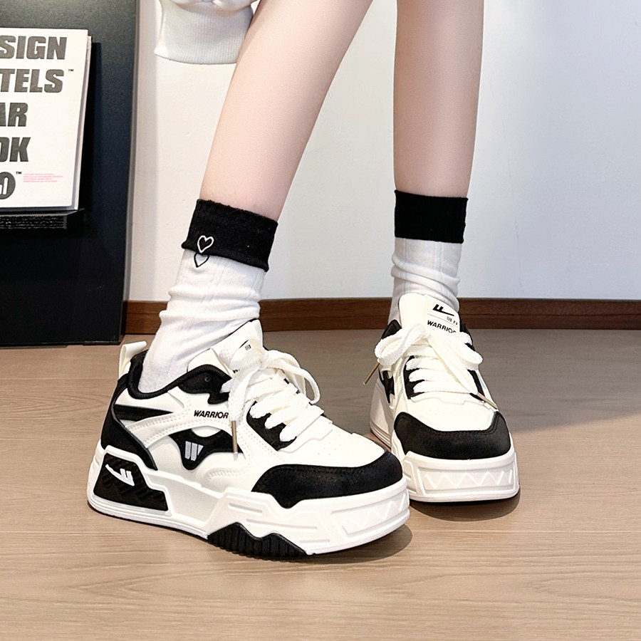 回力黑白熊猫板鞋女2026新款春秋百搭网红爆款鞋子厚底休闲运动鞋,淘宝优惠券,粉丝福利购,淘宝优惠卷