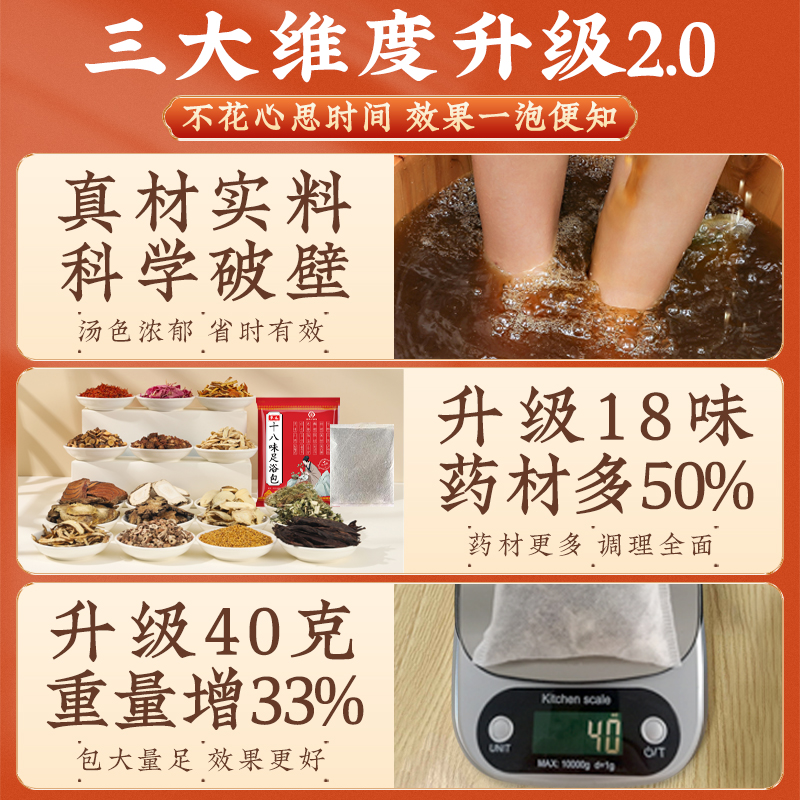 誉欧十八味泡脚中药包艾草艾叶生姜藏红花益母草足浴粉男女士专用